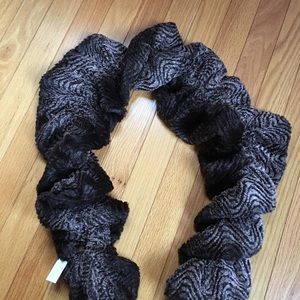 Scrunched Brown scarf